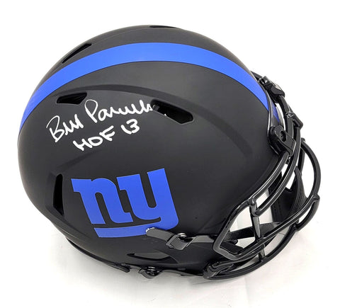 Bill Parcells Signed NY Giants Authentic Eclipse Helmet W/ HOF 13 Beckett