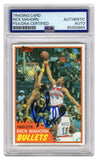 Rick Mahorn Signed Bullets 1981-82 Topps Rookie Basketball Card #98E - (PSA/DNA)