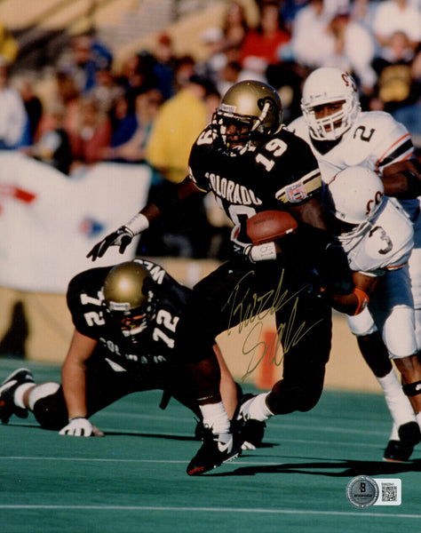 Rashaan Salaam Autographed Colorado Buffaloes 8x10 Photo Beckett 45186