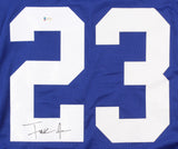 Frank Gore Signed Indianapolis Colts Blue Jersey (Beckett COA) 5xPro Bowl R.B.