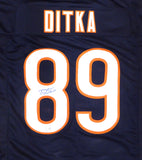 Chicago Bears Mike Ditka Autographed Blue Jersey (Mark) Beckett BAS QR #BK82164