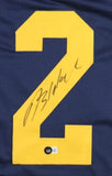 Blake Corum Signed Michigan Jersey (Beckett) Wolverines 2023 National Champ / RB