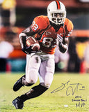 SINORICE MOSS AUTOGRAPHED 16X20 PHOTO MIAMI "2006 SENIOR BOWL MVP" GTSM 209018