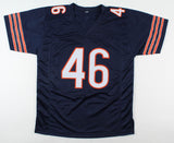 Doug Plank Signed Chicago Bears Jersey "46 D" (JSA COA) 1975 Draft Pk Ohio State