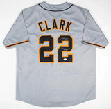 Jack Clark Signed San Francisco Giants Gray Jersey Inscribed "Ripper" (JSA COA)