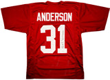 ALABAMA WILL ANDERSON AUTOGRAPHED MAROON JERSEY "TERMINATOR" BECKETT QR 203018