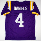 C J Daniels Signed LSU Tigers Purple Jersey (JSA COA) Senior Wide Receiver