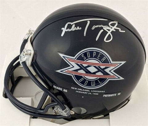 Mike Tomczak Signed Bears Super Bowl XX Logo Mini Helmet (Schwartz COA) Da Bears