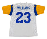 Kyren Williams of the Los Angeles Rams Autographed Custom White Jersey Beckett