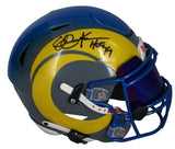 Eric Dickerson Autographed "HOF 99" Rams Custom Speed Flex Helmet Beckett