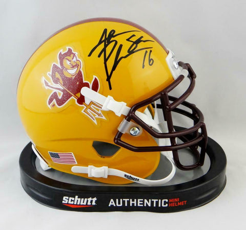 Jake Plummer Autographed Arizona State Schutt Mini Helmet- Beckett Auth *Black