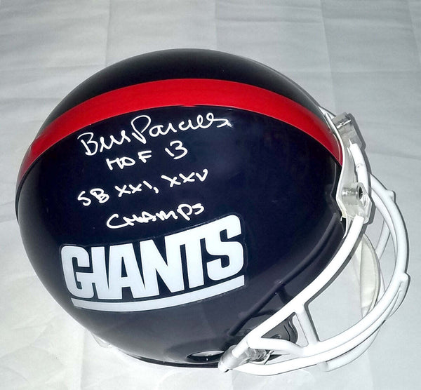 Bill Parcells Signed NY Giants Authentic Helmet W/ HOF 13 & SB Champs Beckett