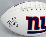 Brad Wing Autographed New York Giants Logo Football- JSA Witnessed Auth