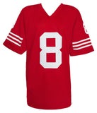 Steve Young (SF 49ers) Signed Red T/B Custom Football Jersey - (SCHWARTZ COA)