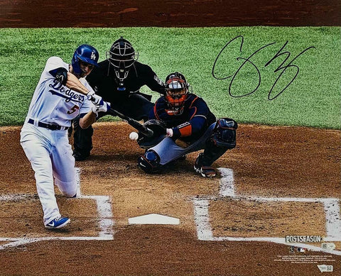 COREY SEAGER Autographed 2020 NLCS Champs 16" x 20" Photograph FANATICS