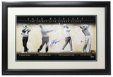 Jack Nicklaus Signed Framed 19x11 Golf Collage Photo Steiner