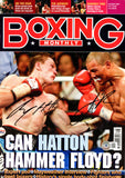 Jose Luis Castillo & Ricky Hatton Autographed Boxing Monthly Magazine Beckett