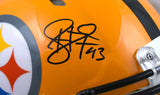 Troy Polamalu Signed Steelers F/S Gold Speed Authentic Helmet - Beckett W Holo