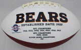 KHALIL MACK AUTOGRAPHED CHICAGO BEARS WHITE LOGO FOOTBALL BECKETT BAS 148625