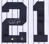 Dan Pasqua Signed New York Yankees Majestic Authentic Jersey (TriStar Hologram)