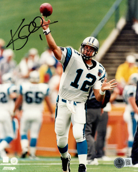 Kerry Collins Autographed Carolina Panthers 8x10 Photo Beckett 45205