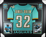 MAURICE JONES-DREW (Jaguars teal SKYLINE) Signed Auto Framed Jersey Beckett