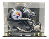 Troy Polamalu Signed Pittsburgh Steelers FS Speed Replica Helmet BAS w/ Case