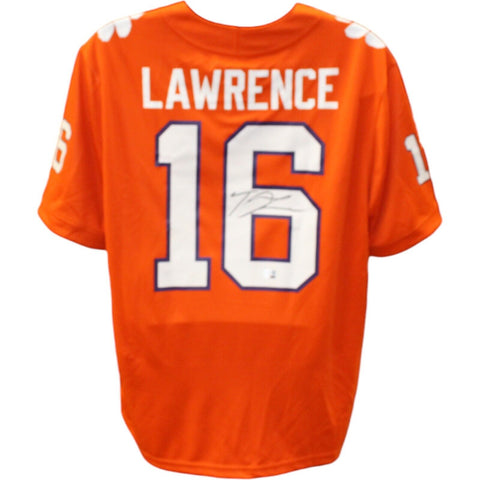 Trevor Lawrence Autographed Clemson Tigers Nike Orange Jersey FAN 48037