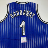 Autographed/Signed Anfernee Penny Hardaway Orlando Blue Jersey PSA/DNA COA