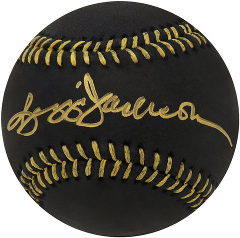 Reggie Jackson Signed Rawlings Official Black MLB Baseball (SCHWARTZ SPORTS COA)