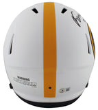 Steelers Franco Harris "SB IX MVP" Signed Lunar F/S Speed Rep Helmet BAS Witness