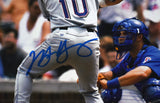 Michael Young Signed Texas Rangers 8x10 Back Photo - Beckett W Hologram *Blue