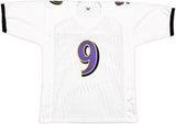 BALTIMORE RAVENS JUSTIN TUCKER AUTOGRAPHED SIGNED WHITE JERSEY JSA STOCK #232738