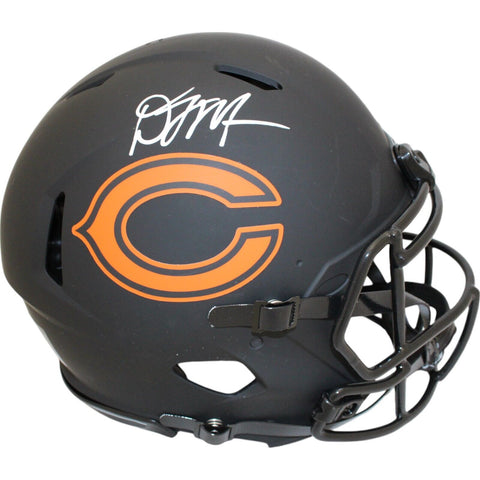 DJ Moore Autographed/Signed Chicago Bears Authentic Eclipse Helmet Beckett 48369