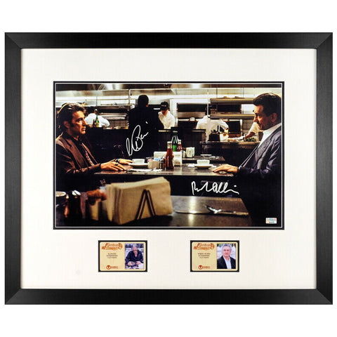 Robert De Niro, Al Pacino Autographed Heat McCauley & Hanna 11x14 Framed Photo