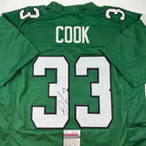 Autographed/Signed Dalvin Cook New York Green Football Jersey JSA COA