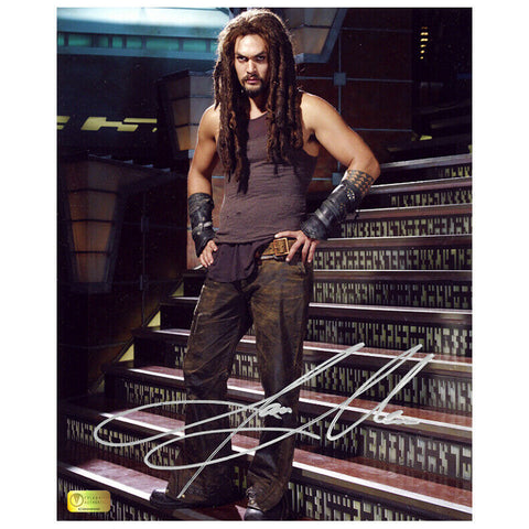 Jason Momoa Autographed Stargate Atlantis Ronon On Set 8x10 Photo