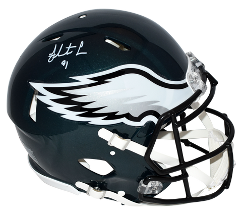 FLETCHER COX SIGNED PHILADELPHIA EAGLES AUTHENTIC SPEED HELMET BECKETT