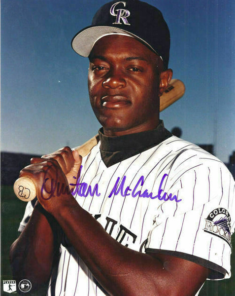 Quinton McCraken Autographed/Signed Colorado Rockies 8x10 Photo 12339