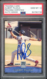 2001 Topps Reserve #103 Albert Pujols RC Rookie On Card PSA/DNA Auto GEM MINT 10