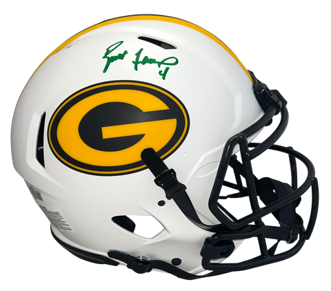 BRETT FAVRE AUTOGRAPHED GREEN BAY PACKERS LUNAR AUTHENTIC SPEED HELMET BECKETT