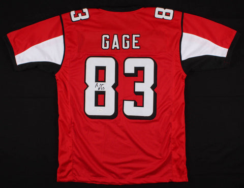 Russell Gage Signed Falcons Jersey (JSA Hologram) / Atlanta 3rd Yr Wide Receiver