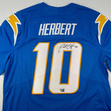 Autographed/Signed Justin Herbert Los Angles Chargers Elite Jersey Fanatics COA