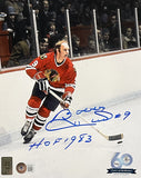 Bobby Hull Signed 8x10 Chicago Blackhawks Photo HOF 1983 Inscribed Beckett