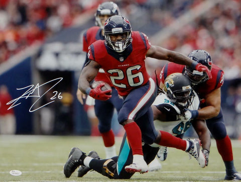 Lamar Miller Autographed Houston Texans 16x20 Battle Red Photo- JSA W Auth