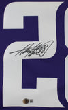 Vikings Adrian Peterson "All Day" Signed Purple Nike Game Jersey BAS Witnessed