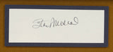 Stan Musial Signed 33x37 Framed Cut Display With Jersey & Musial Pin (JSA COA)