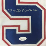 FRAMED Autographed/Signed PHIL NIEKRO 33x42 Atlanta White Jersey JSA COA Auto