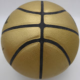 Allen Iverson Autographed Gold Composite Leather Basketball 76ers Beckett