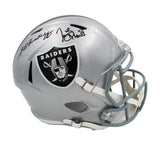 Fred Biletnikoff & Tim Brown Signed Oakland Raiders Speed Full Size NFL Helmet